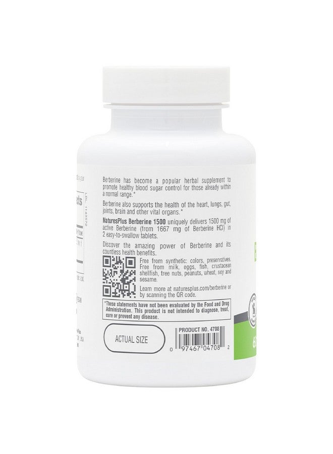 NaturesPlus ناتشرز بلس برو بيربرين 1500 ملغ - 60 قرص - يدعم الأيض الصحي - غير معدّل وراثيًا، نباتي وخالي من الغلوتين - 30 حصة - Image 3