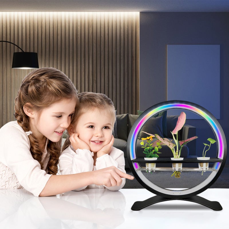Decorative Fountain: Black USB Powered Full Spectrum Light - Customizable Lighting Plant Growth Light for Indoor Home Bedroom Office Garden - Image 5