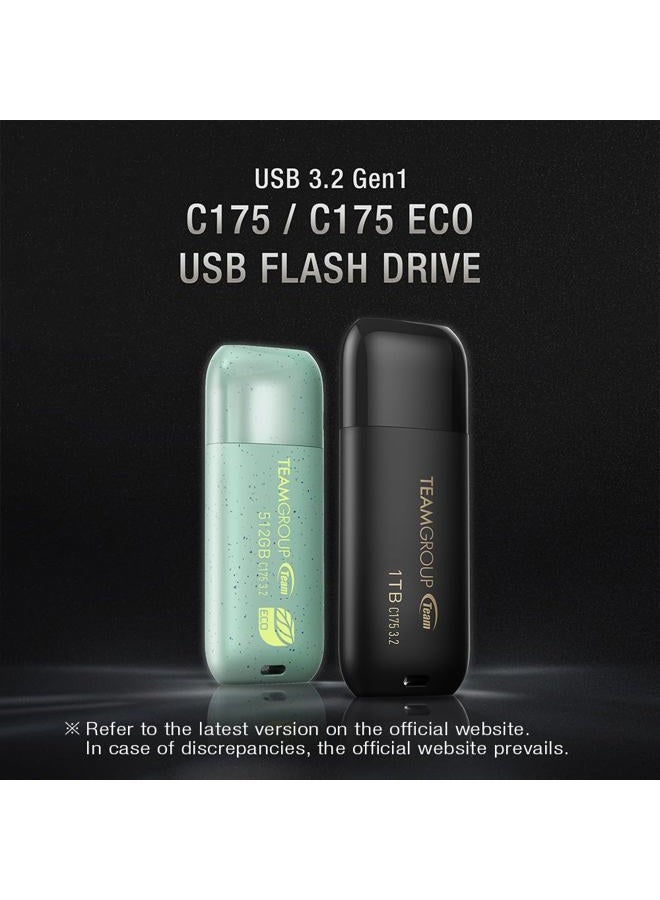 TeamGroup C175 128GB 2 Pack USB 3.2 Gen 1 (USB 3.1/3.0) USB Flash Thumb Drive, External Data Storage Memory Stick Compatible with Computer/Laptop (Matte Black) TC1753128GB22 - Image 2