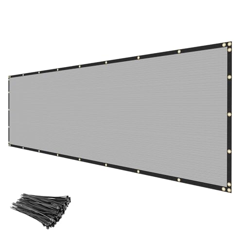 INFRANGE Privacy Fence Screen 6' x 50' Fencing Cover Heavy Duty Mesh Windscreen Cloth for Outdoor Garden Patio Backyard Chain Link Fence Gray - Image 1