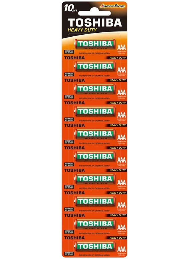 Toshiba Toshiba Heavy Duty AAA 10 Pcs Battery Pack  - Image 1