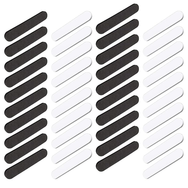 TRKETK 40 Pieces Hat Size Reducers, Self-Adhesive Hat Inserts EVA Foam Hat Sizing Tape Sweat Band (Black White) - Image 1