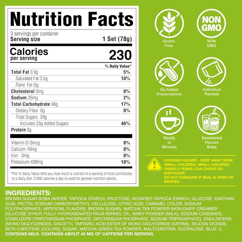 J WAY LOCAL FLAVOR J WAY Instant Boba Matcha Milk Tea Kit - Image 2