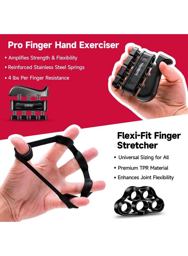 FitBeast Grip Strengthener Forearm Strengthener Hand Grips Strengthener Kit - 5 Pack Adjustable Resistance - Image 3