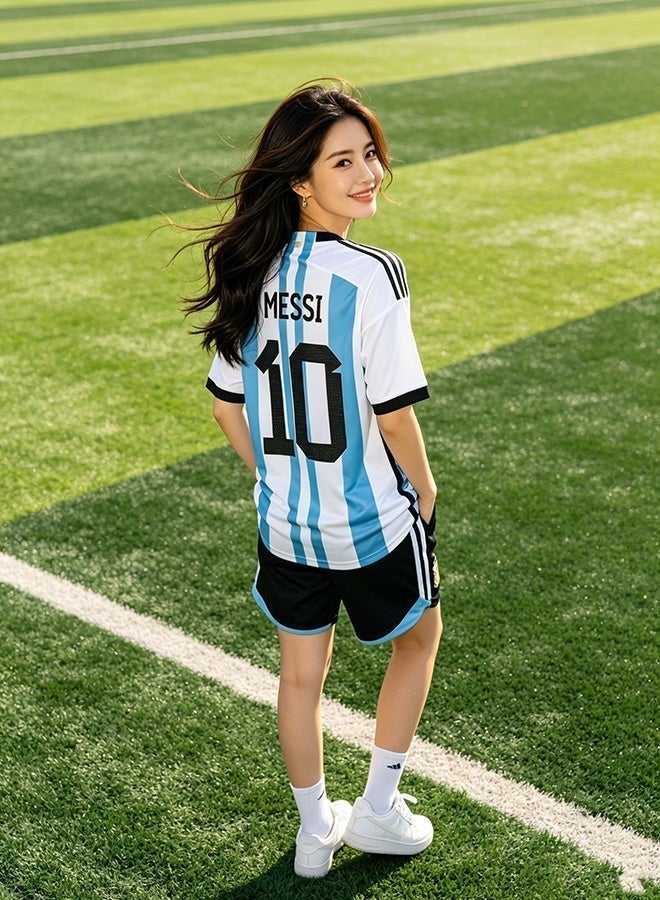 HOMESTAR Football T-shirt 2026 World Cup Team Home Argentina for Adults, Short Sleeve Soccer Shirt, Breathable Sports Uniform for Match - Image 4