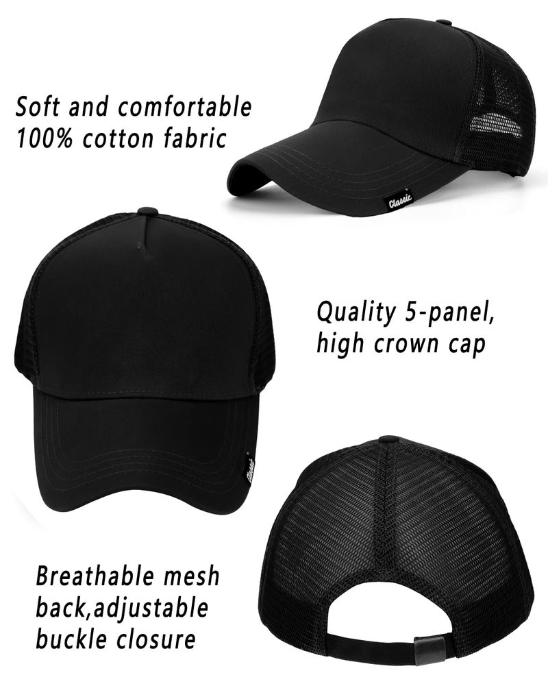 Ztl Oversize XXL Baseball Cap for Men, Extra Large Hat for Big Heads 23.6"-25.6", Plus Size Structured Mesh Dad Trucker Hats - Image 2