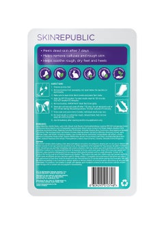 SKIN REPUBLIC Skin Republic Foot Peel Removes dead skin after 7 days, Repairs Dry and Damaged feet (one pair) 40ml - Pack Of 3  - Image 2