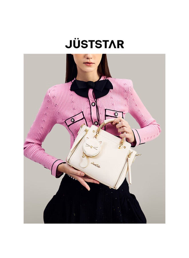 JUST STAR حقيبة يد نسائية Just Star، حقيبة كروس بودي جديدة فخمة خفيفة، حقيبة توت ذات مظهر راقي، حقيبة نسائية، هدية عيد الحب Qixi - Image 1