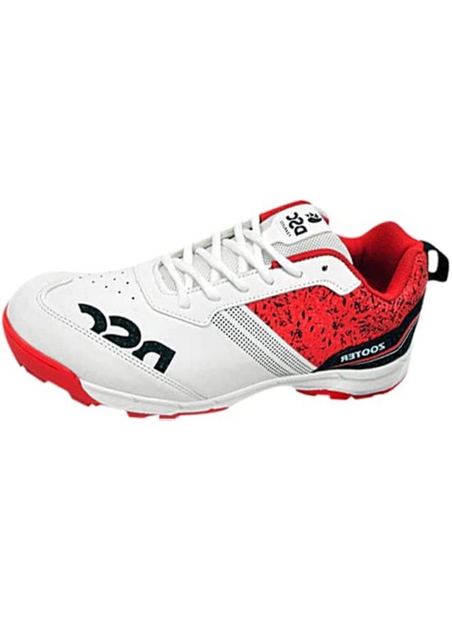DSC - Zooter Cricket Shoe For Men And Boys, Size-5 Uk (White-Red) - Image 1