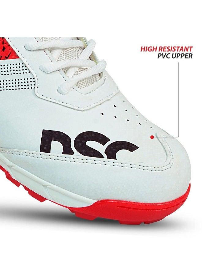 DSC - Zooter Cricket Shoe For Men And Boys, Size-5 Uk (White-Red) - Image 1