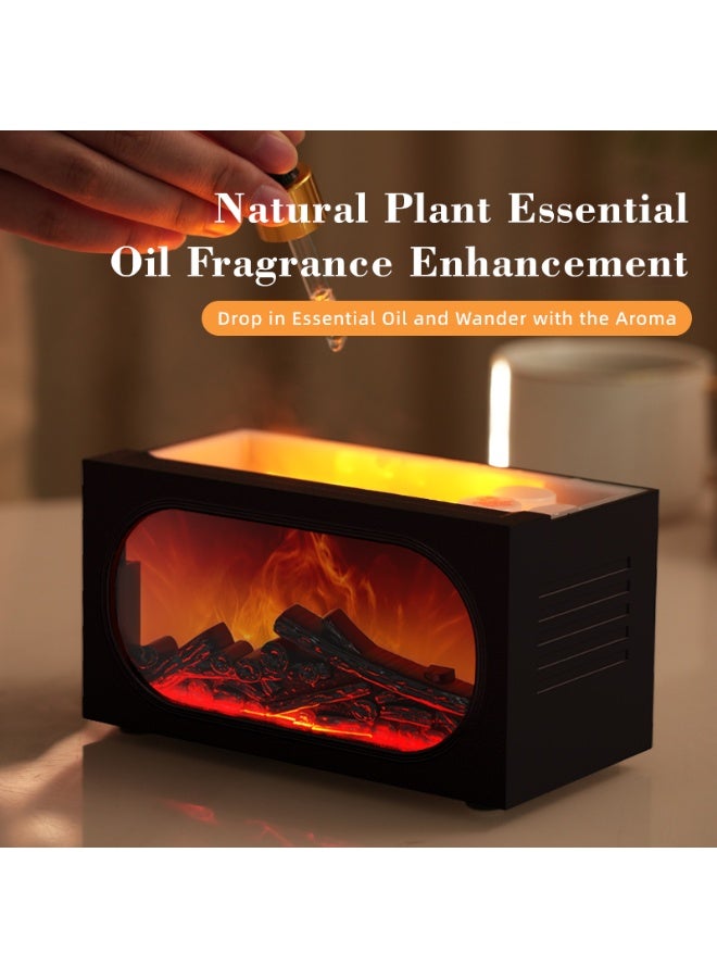 Field air humidifier，Essential Oil Diffuser Aromatherapy Diffuserwith Dynamic Flame Effects 140ml ，air humidifier，Waterless Auto Off for Office Bedroom Home ,45ml/h - Image 5