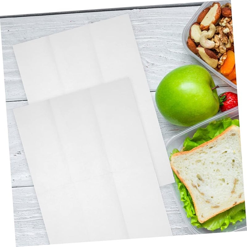 مناديل بيضاء يمكن التخلص منها 100 قطعة ناعمة وماصة لحفلات الزفاف والولائم والحفلات وديكور الطاولة - Image 5