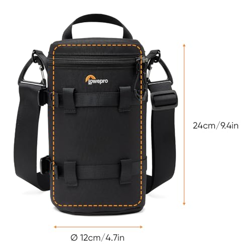 Lowepro ProTactic LCS 12 x 24 III Camera Lens Case Camera Lens Pouch Bag fits70200mm F28 with hood for DSLRMirrorless Cameras Vol25L Dim945x472x472in Camera Bag for PhotographerVideo - Image 3