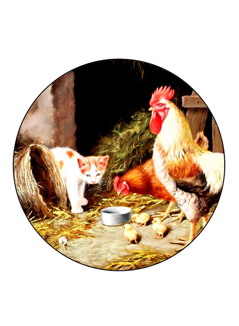 RKN Vintage Art Printed Mouse Pad Multicolour
