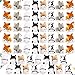 Flahard 60 Pcs 35 Inch Mini Stuffed Horse Animals Toys Plush Horse Animals Horse Party Favors Small Stuffed Horses Keychain for Farm Party Goodie Bag Fillers 6 Colors - Image 2