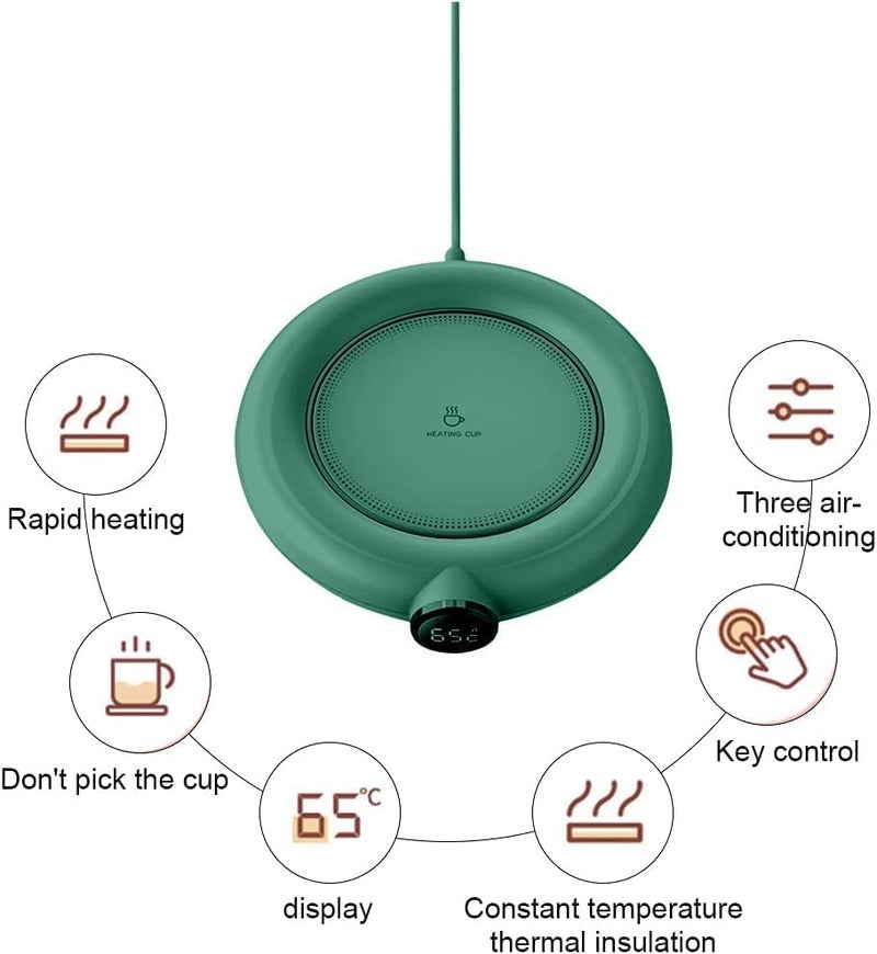 Riveira Electric Coffee Mug Warmer Automatic Shut Off 3 Adjustable Temperatures Beverage Warmer for Office Travel Home Desk Tea Coffee - Image 4