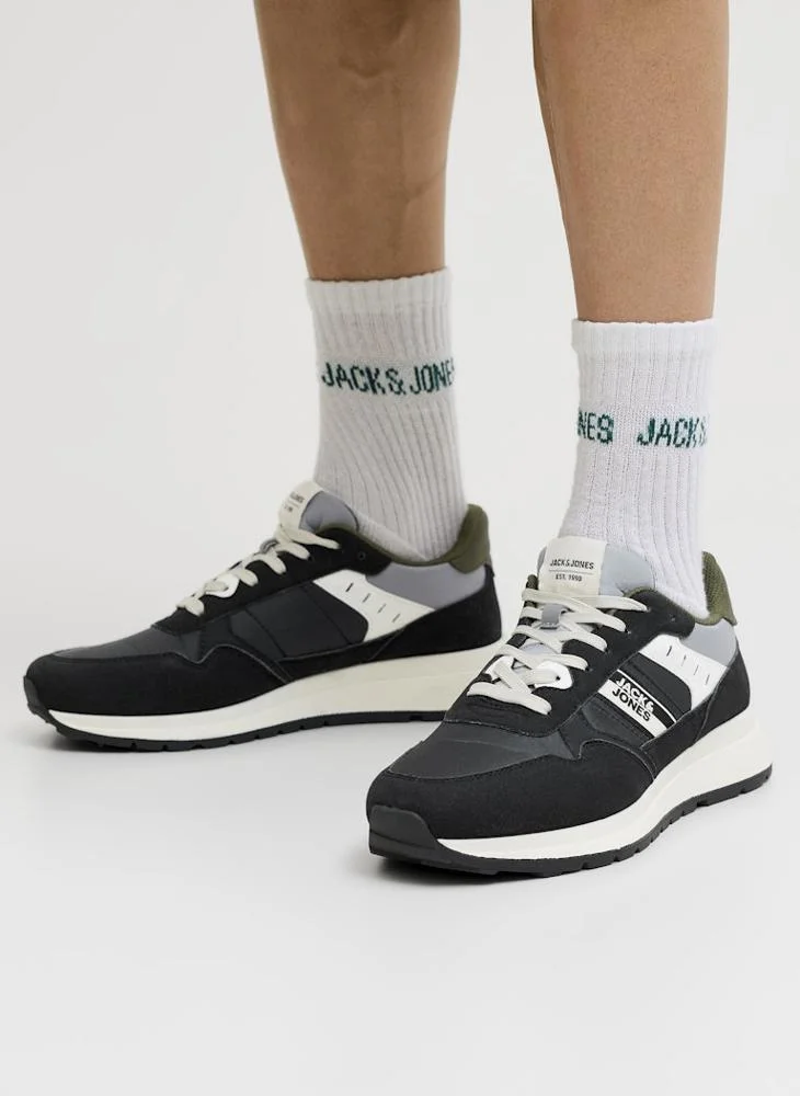 JACK & JONES Anthracite Casual Low Top Sneakers for Men | Best Price UAE
