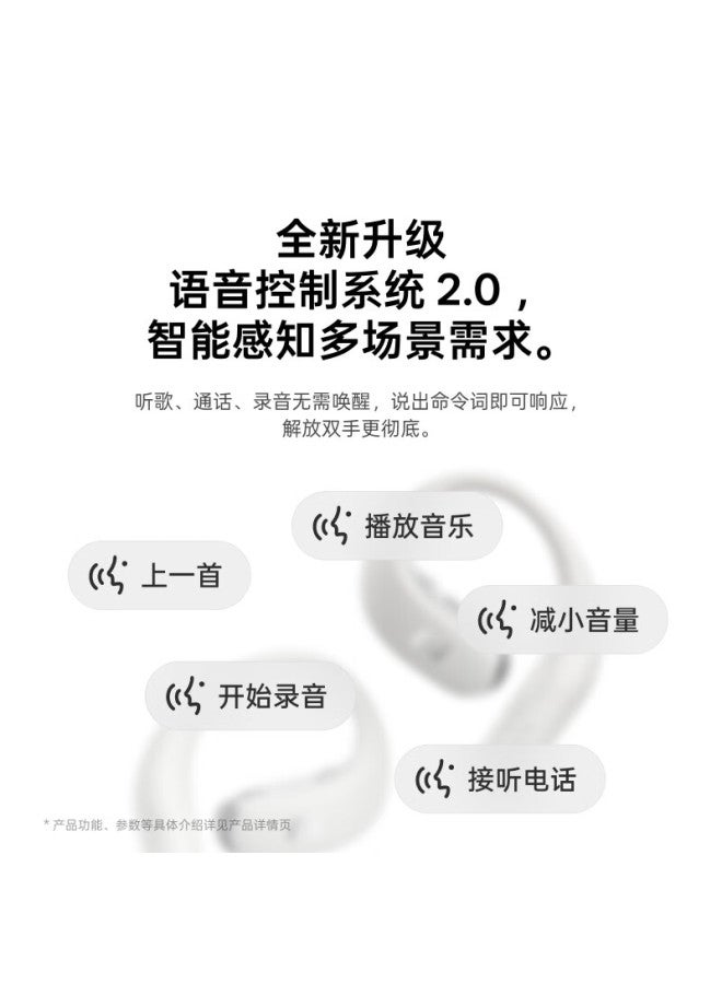 iFLYTEK سماعات أذن لاسلكية بلوتوث Keda Xunfei Air 2، برتقالي مستقبلي، إلغاء الضوضاء الذكي، عمر بطارية طويل للغاية، تسجيل وترجمة، [دعم وطني]، متوافقة مع آبل وهواوي - Image 2