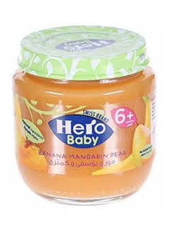 Hero Banana Mandarin Pear Baby Puree, 6 Months+, 125 g 