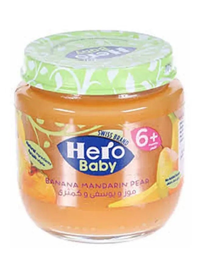 Hero Banana Mandarin Pear Baby Puree, 6 Months+, 125 g 