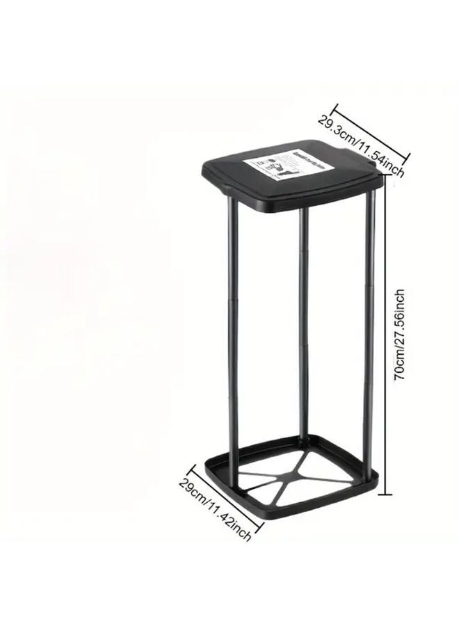 Black Folding Trash Can Portable Lightweight Collapsible For Camping RVs Kitchens - Image 4