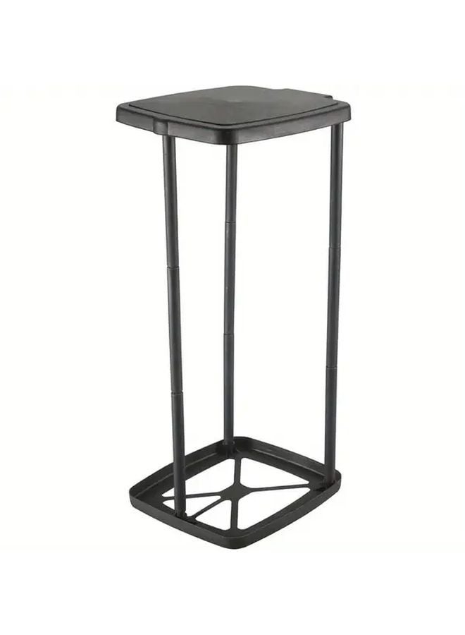 Black Folding Trash Can Portable Lightweight Collapsible For Camping RVs Kitchens - Image 1