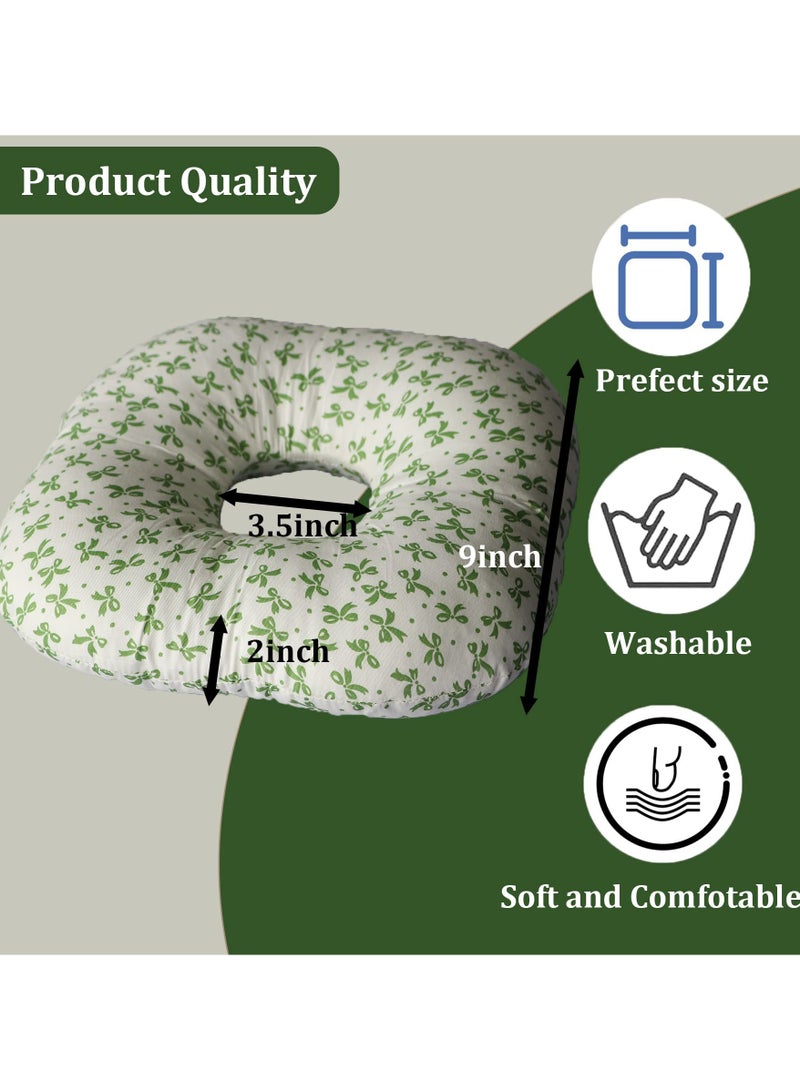 عام **وسادة نوم جانبية مفرغة لحماية الأذن (22x22x9 سم) - للراحة بعد ثقب الأذن، ناعمة وجيدة التهوية** - Image 4