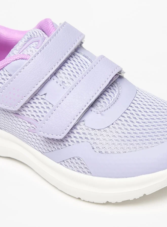 داش Mesh Textured Sports Shoes with Hook and Loop Closure