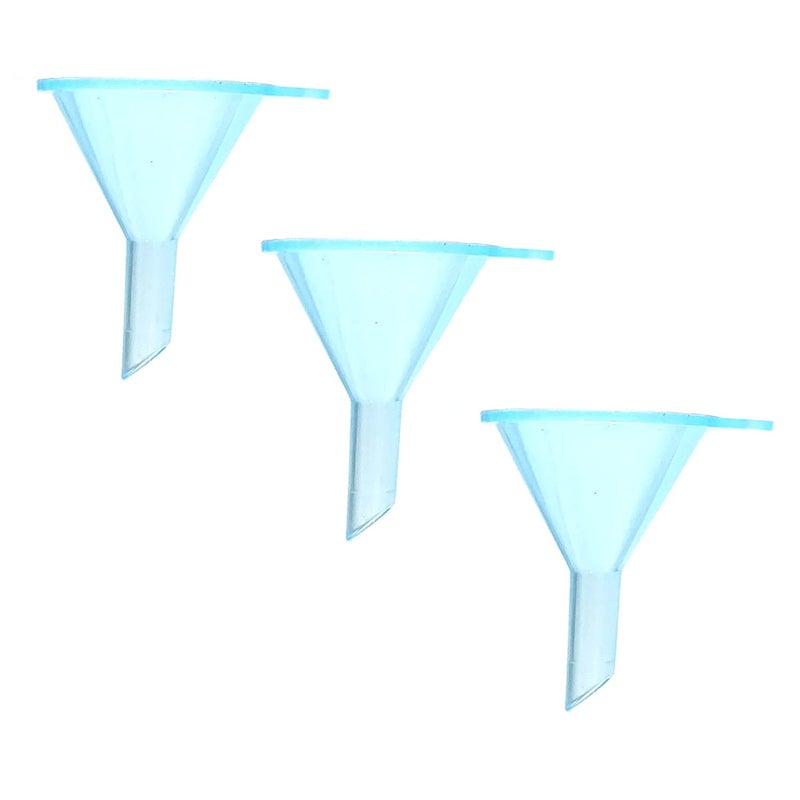 Avenoir Refillable Cosmetic Containers Funnels, Funnels for Filling Bottles of Lotion, Water, Essential Oils, Lotions, Shampoo, Conditions, Cleaning Products, 3 Blue - Image 1