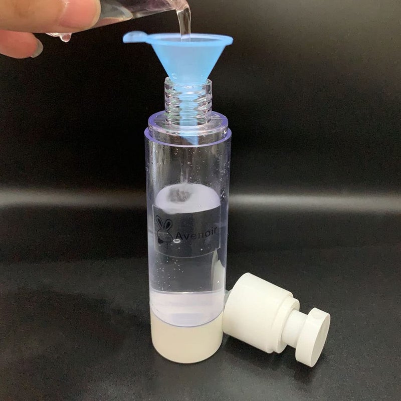 Avenoir Refillable Cosmetic Containers Funnels, Funnels for Filling Bottles of Lotion, Water, Essential Oils, Lotions, Shampoo, Conditions, Cleaning Products, 3 Blue - Image 2
