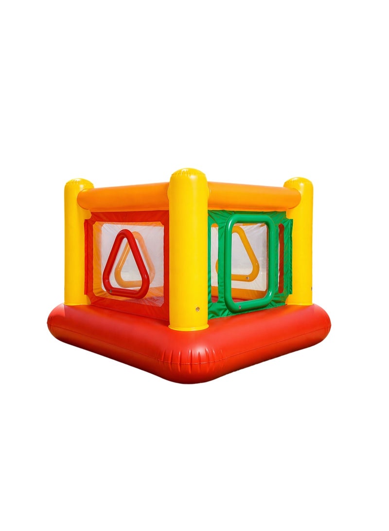 Bluverra Inflatable Kids Bounce House 160×160 cm – Safe Bouncy Castle Jumping Playhouse with High Protective Walls, Inflatable Activity Toy for Boys & Girls, Indoor & Outdoor Use, Model 513552 - Image 2