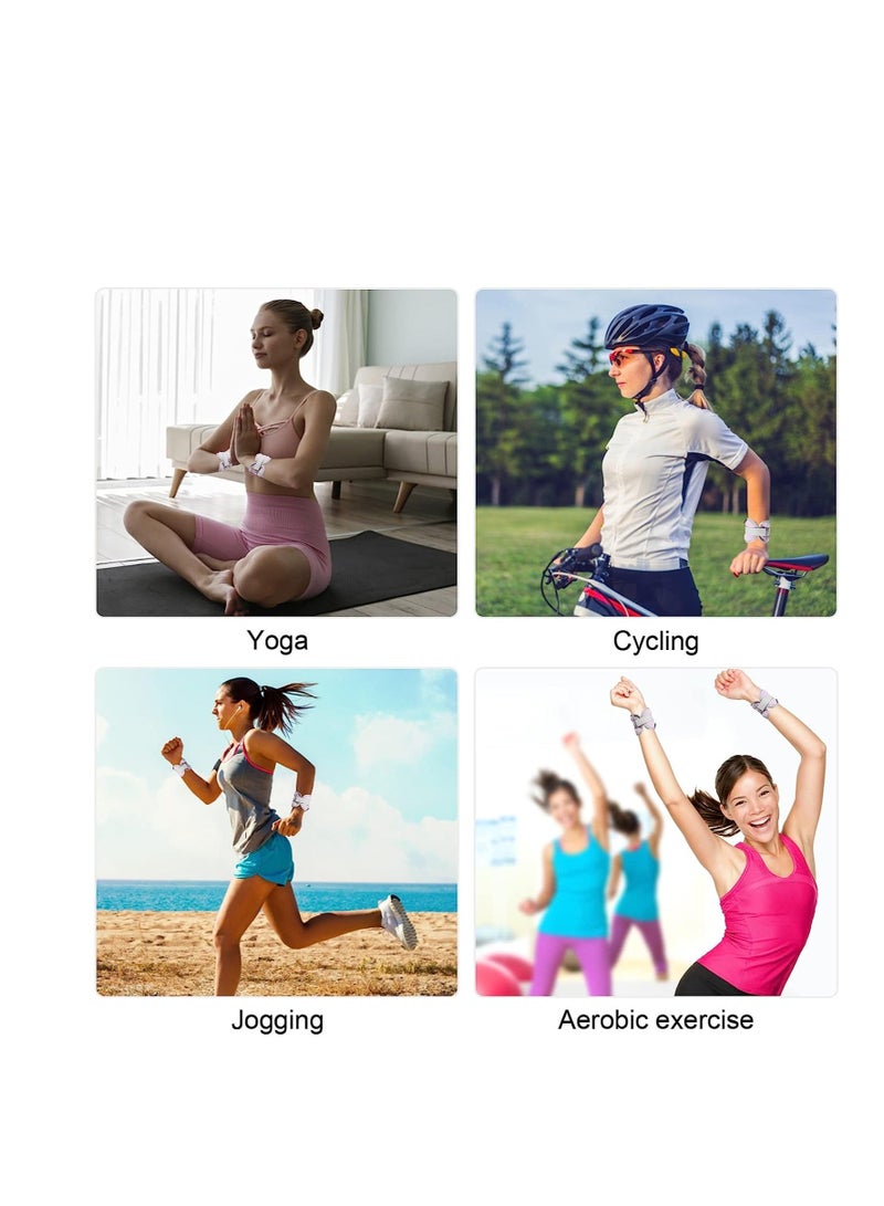 اسم المحتوى ناريلا Ankle Weights Set, Weighted Sandbag 2 Pcs Wrist Leg Weights, Adjustable for Fitness Jogging Walking Workout, Man, Women - Image 3