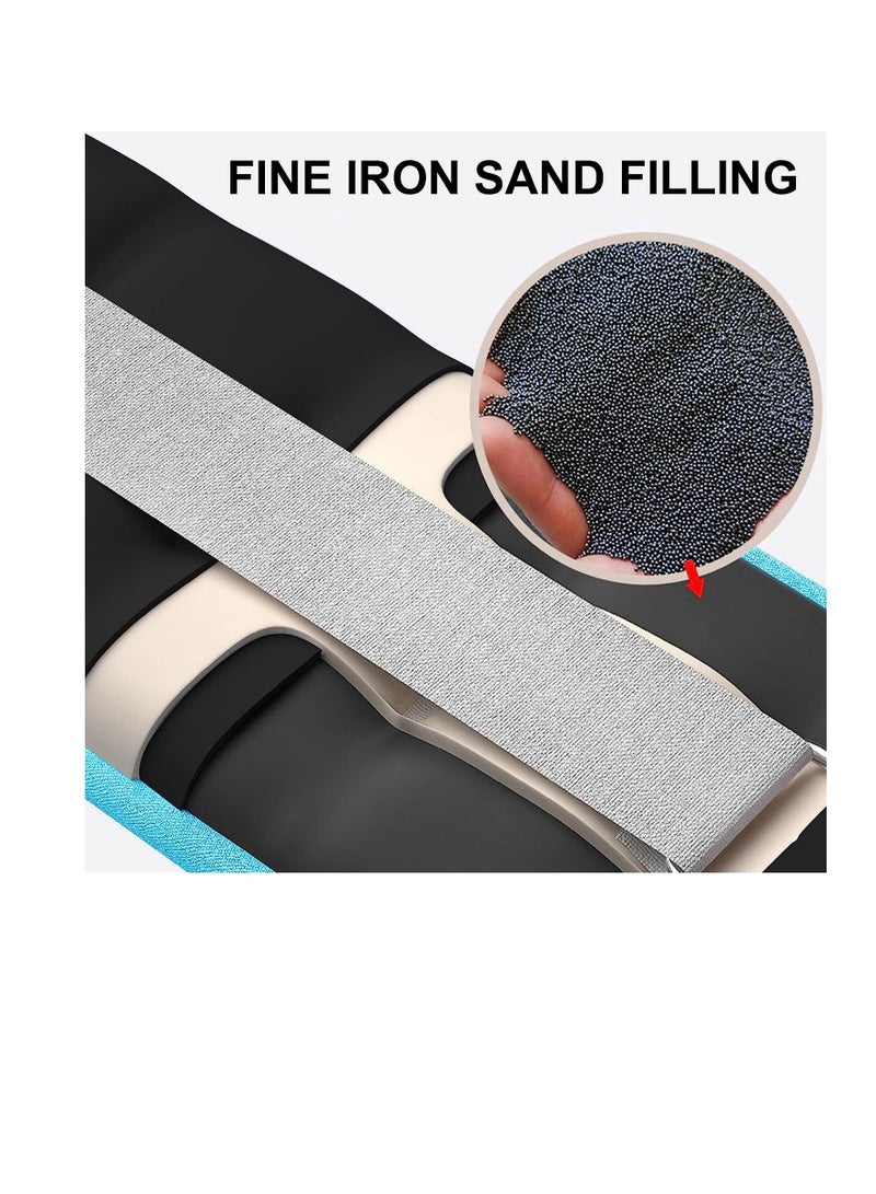 اسم المحتوى ناريلا Ankle Weights Set, Weighted Sandbag 2 Pcs Wrist Leg Weights, Adjustable for Fitness Jogging Walking Workout, Man, Women - Image 4