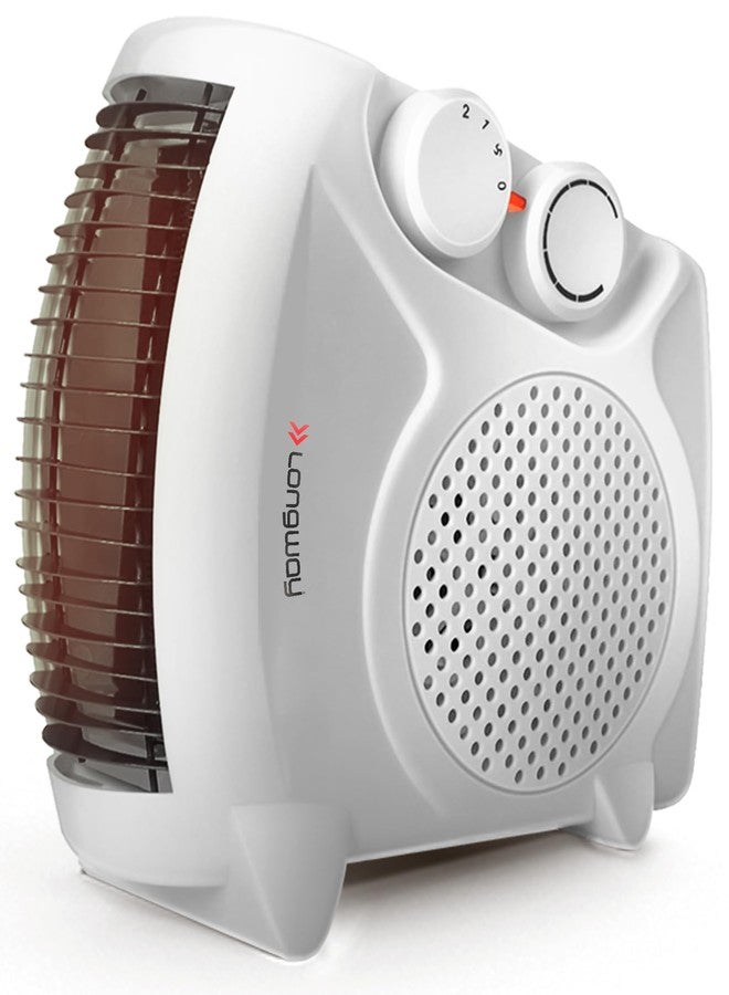 Longway Hot Max 2000/1000 W Fan Room Heater With ISI Approved (White) - Image 1
