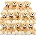 MorisMos 14Pcs Teddy Bears Bulk Baby Shower 14inch Cute Teddy Bear Stuffed Animal Plush Small Stuffed Bears on Centerpiece Baby Shower Kids Party Favors Brown - Image 4