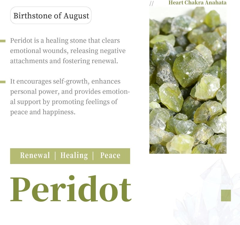 SUNYIK Peridot Tumbled Chips Stone Crushed Crystal Quartz Pieces Irregular Shaped Stones 1pound(about 460 gram) - Image 3