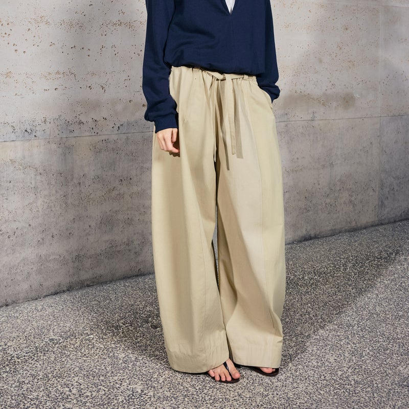 Women's 100% Cotton Loose Harem Pants Relaxed Lantern Trousers Solid Casual Full-Length Bottoms - Image 5