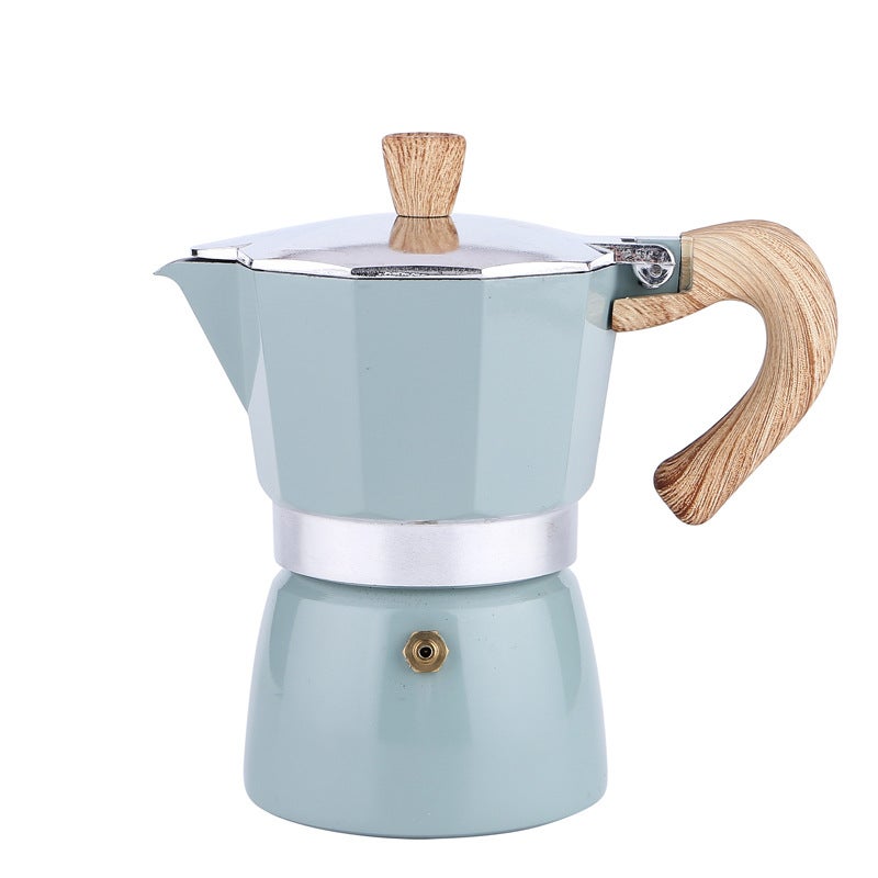 Seiko Coffee Pot Octagonal Aluminum Moka Pot Italian Concentrated Coffee Pot Classic High Quality Aluminum Coffee Pot - Image 2