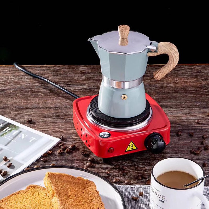 Seiko Coffee Pot Octagonal Aluminum Moka Pot Italian Concentrated Coffee Pot Classic High Quality Aluminum Coffee Pot - Image 3