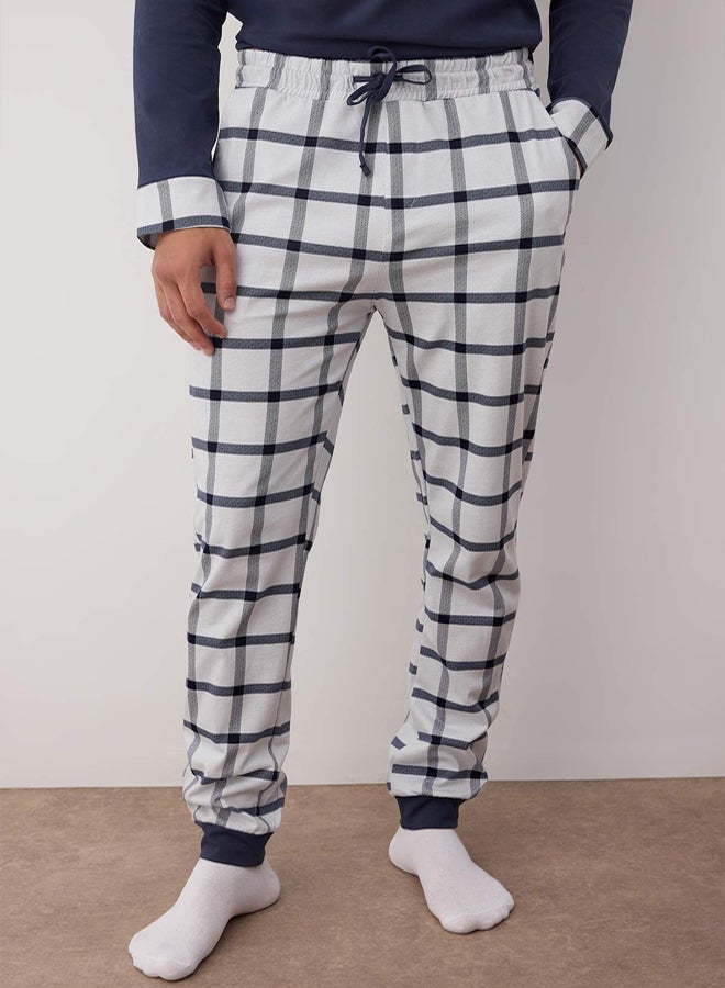 trendyol Knitted Navy Blue Pajama Set - - Image 3