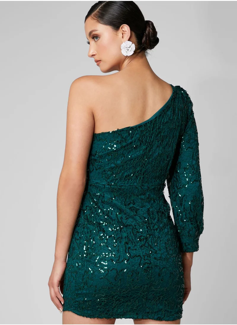 Ella Limited Edition Shimmer One-Shoulder Dress