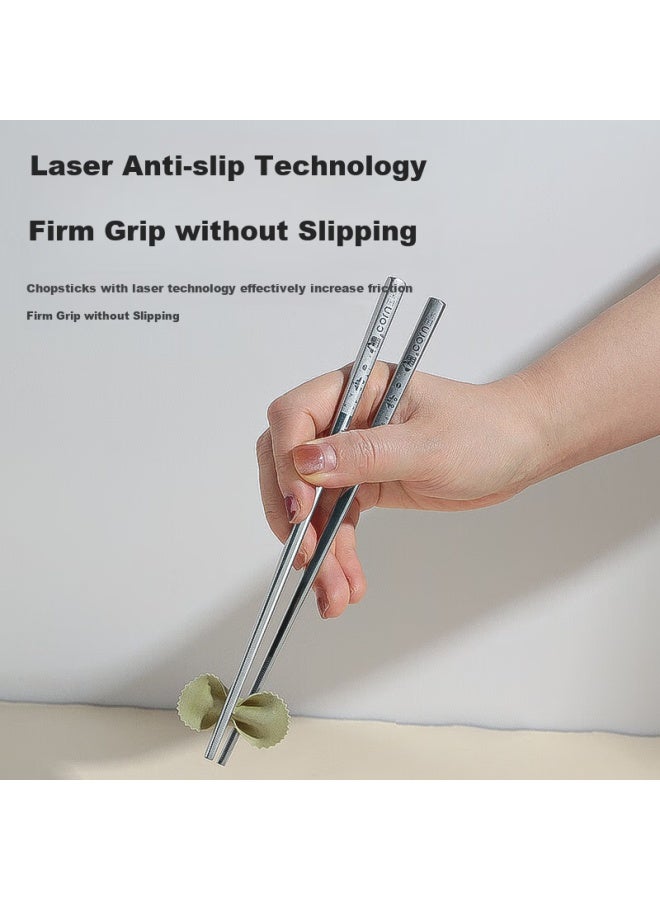 Corn Children'S Chopsticks Food Grade 316L Stainless Steel Baby Special One Person One Chopstick Anti-Slip Household Children'S Chopsticks - Image 2