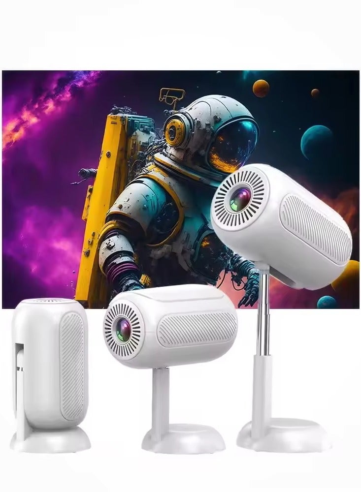 Portable Smart Projector TS-6, 120-Inch HD Home Theater, 1080p with Built-in Stand, 240 ANSI Lumens, Dual-Band WiFi, Android 11.0  - Image 1