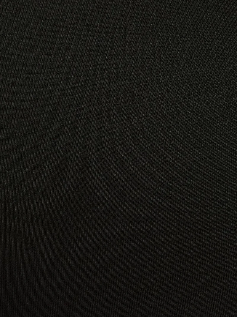 HICCUP Black Slim Fit Open Back Viscose Crop Top for Women | Best Price UAE