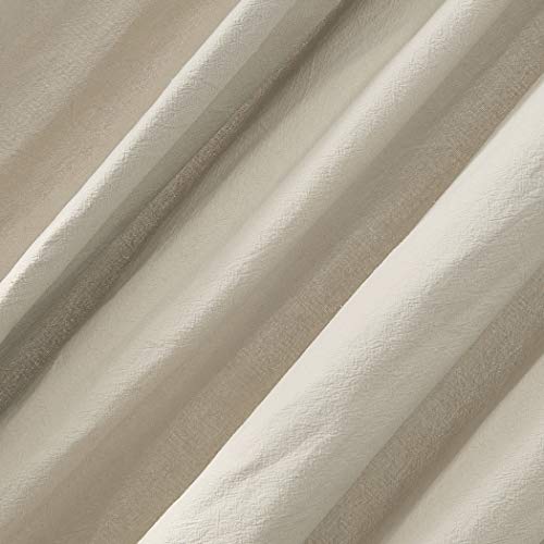 Archaeo Washed Cotton Twist Tab Curtain, 52" x 63", Oatmeal - Image 3