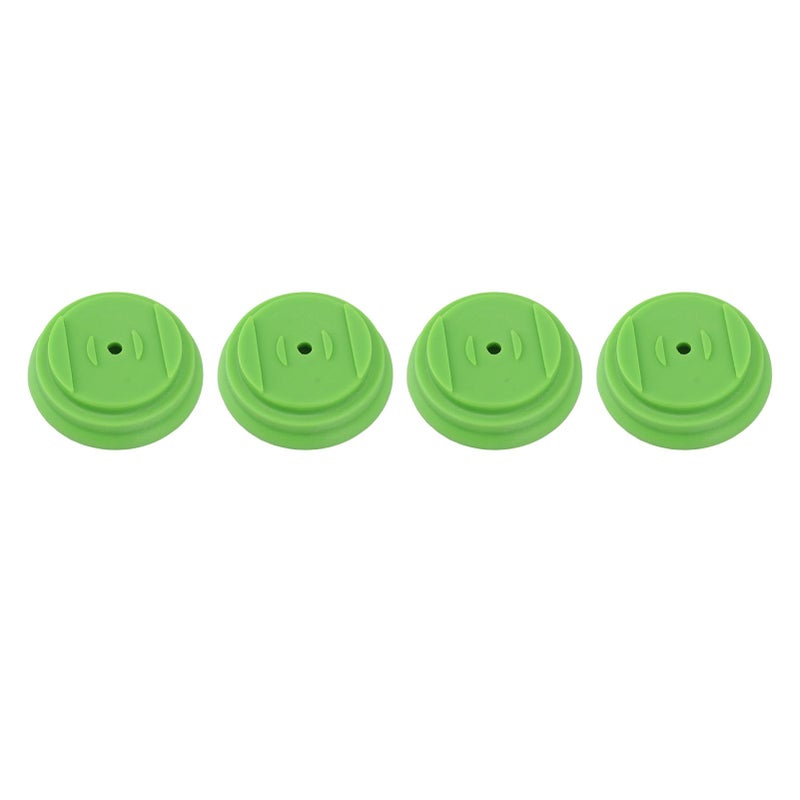 Green Lawn Mower Plastic Cover Set With 4 Bases And 4 Gaskets For Garden Maintenance - Image 2