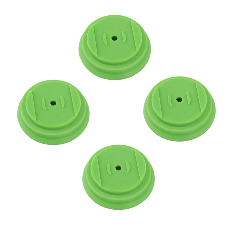Green Lawn Mower Plastic Cover Set With 4 Bases And 4 Gaskets For Garden Maintenance - Image 4
