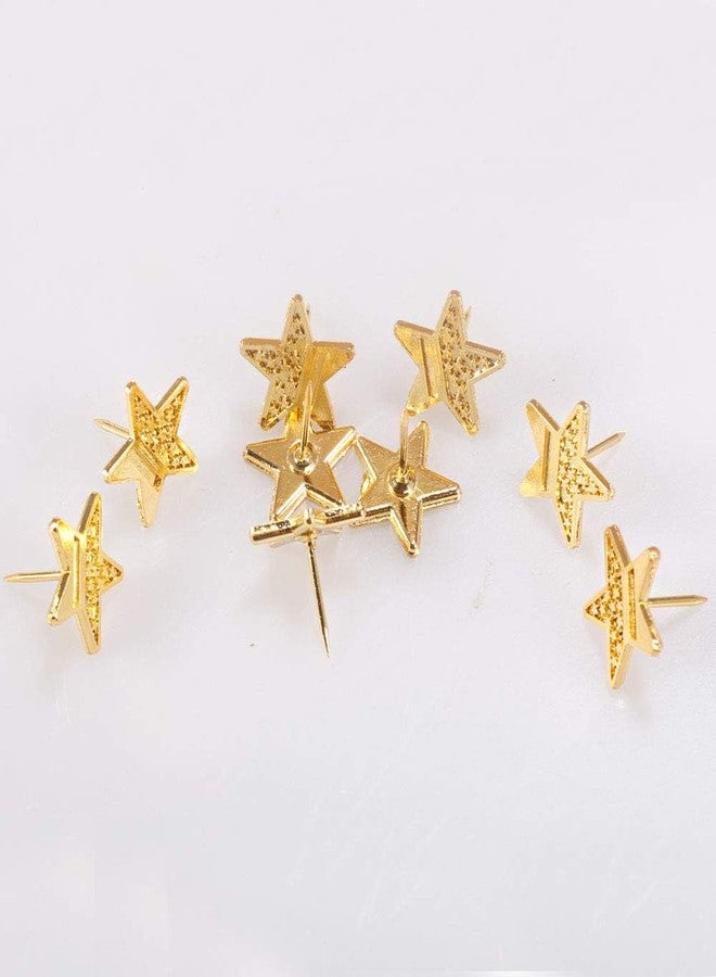 Hdtyyln 20 Pcs Gold Star Push Pins, Zinc Alloy Thumb Tacks for Wall, Multi-Functional Fun Decorative Thumbtack for Cork Board Bulletin Board Map Drawing Fixed Paper Photo, Cute Office Accessories - Image 5