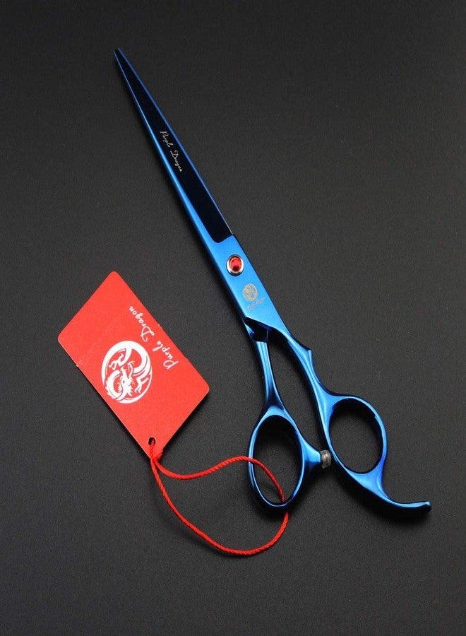 Purple Dragon 7.0 inch Dog Grooming Scissors Set with Silencer - Blue - Image 2