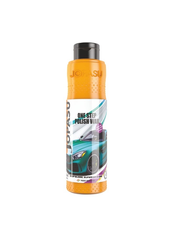 Jopasu One Step Polish Wax 120 ml Liquid Wax Removes Light to Medium Scratches Generates Deep Gloss Protects Paint from UV Rays and Surface Contaminants - Image 2